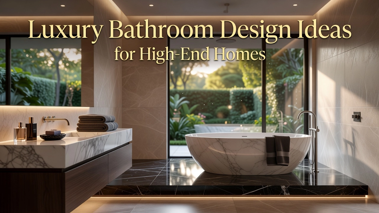 Professional header image for list-based article: Luxury Bathroom Design Ideas for High-End Homes