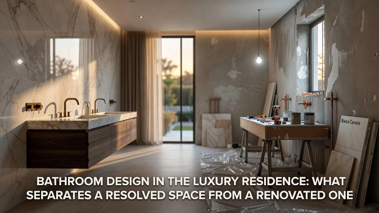 Professional header image for industry analysis: Bathroom Design in the Luxury Residence: What Separates a...